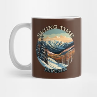 Skiing Time, Aspen, Colorado, USA, winter Mug